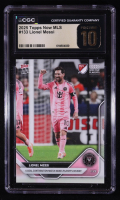 Lionel Messi 2025 Topps Now MLS #133 (CGC 10 | Pristine Black Label) at PristineAuction.com