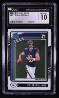 Caleb Williams 2024 Donruss Optic #201 RC (CGC 10) at PristineAuction.com