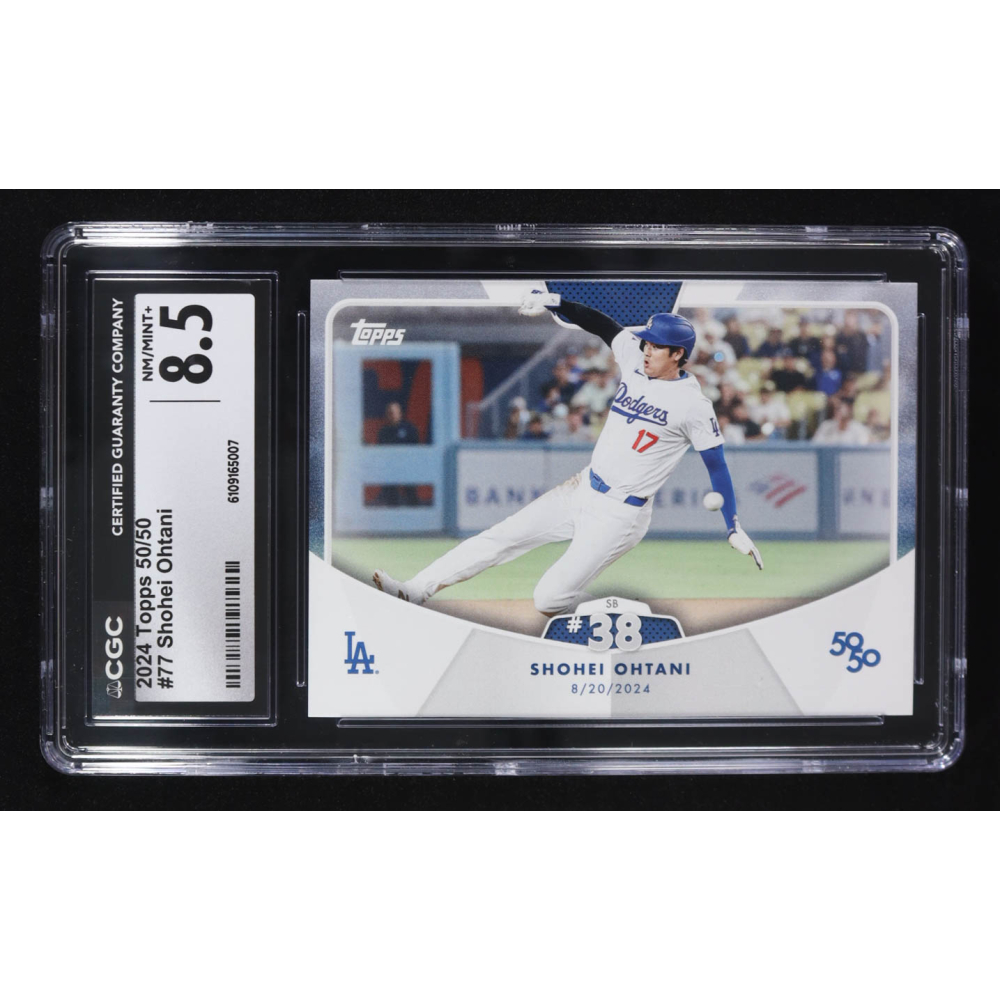 Shohei Ohtani 2024 Topps 50/50 Ohtani #77 (CGC 8.5) at PristineAuction.com