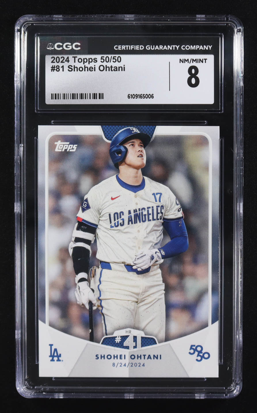 Shohei Ohtani 2024 Topps 50/50 Ohtani #81 (CGC 8) at PristineAuction.com Shohei Ohtani 2024 Topps 50/50 Ohtani #81 (CGC 8) at PristineAuction.com