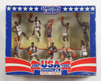 1992 Starting Lineup Team "Dream Team" USA Basketball Players Action Figure Set with Michael Jordan, Magic Johnson & Larry Bird at PristineAuction.com