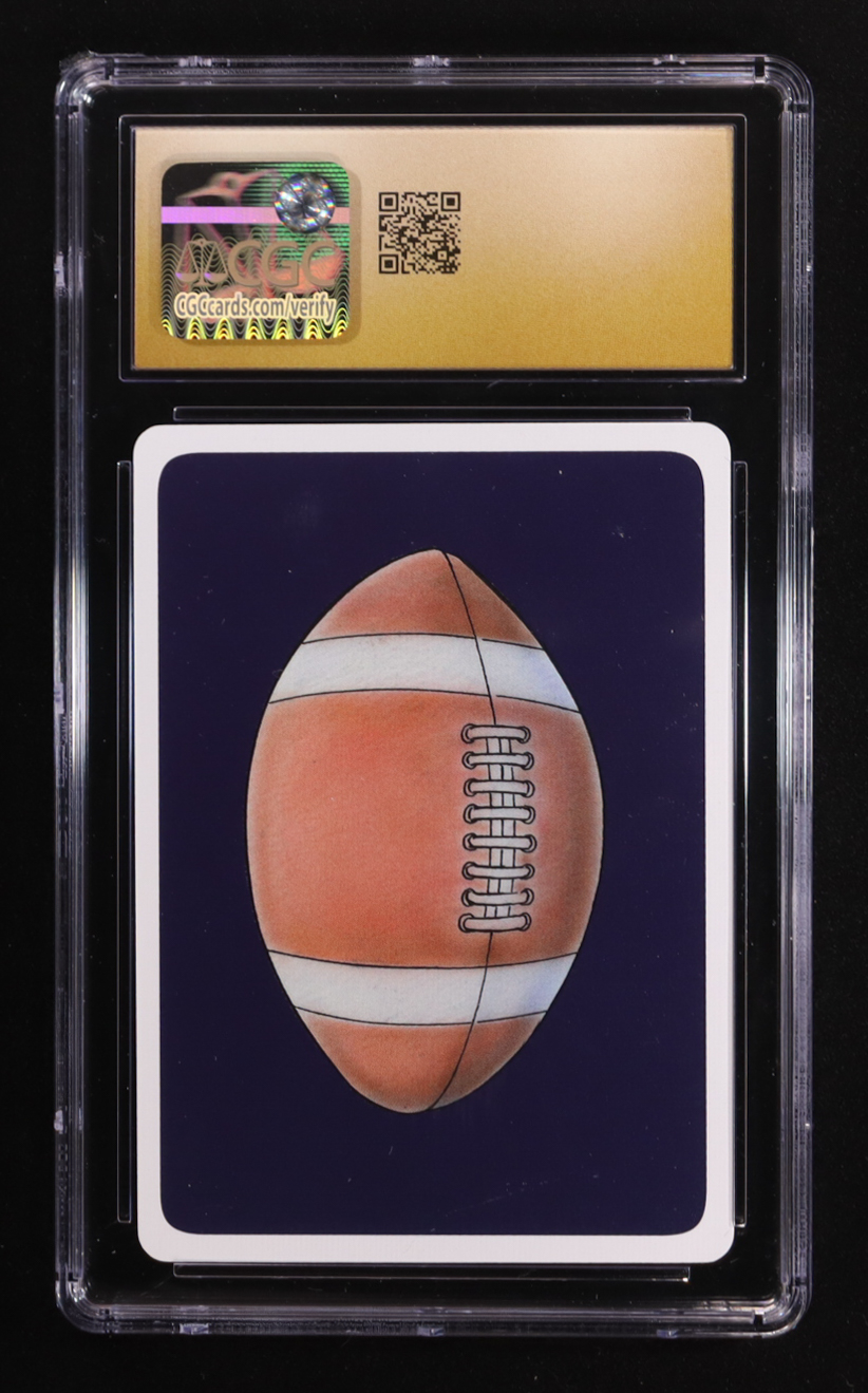 Tom Brady 2006 Hero Decks Michigan Football Heroes Playing Card (CGC 10 | Pristine Black Label) at PristineAuction.com Tom Brady 2006 Hero Decks Michigan Football Heroes Playing Card (CGC 10 | Pristine Black Label) at PristineAuction.com