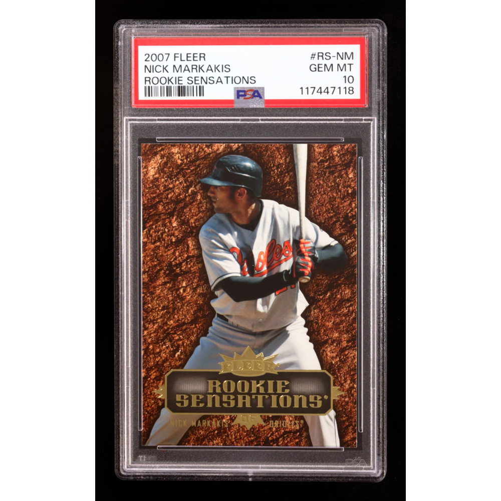 Nick Markakis 2007 Fleer Rookie Sensations #NM RC (PSA 10) at PristineAuction.com