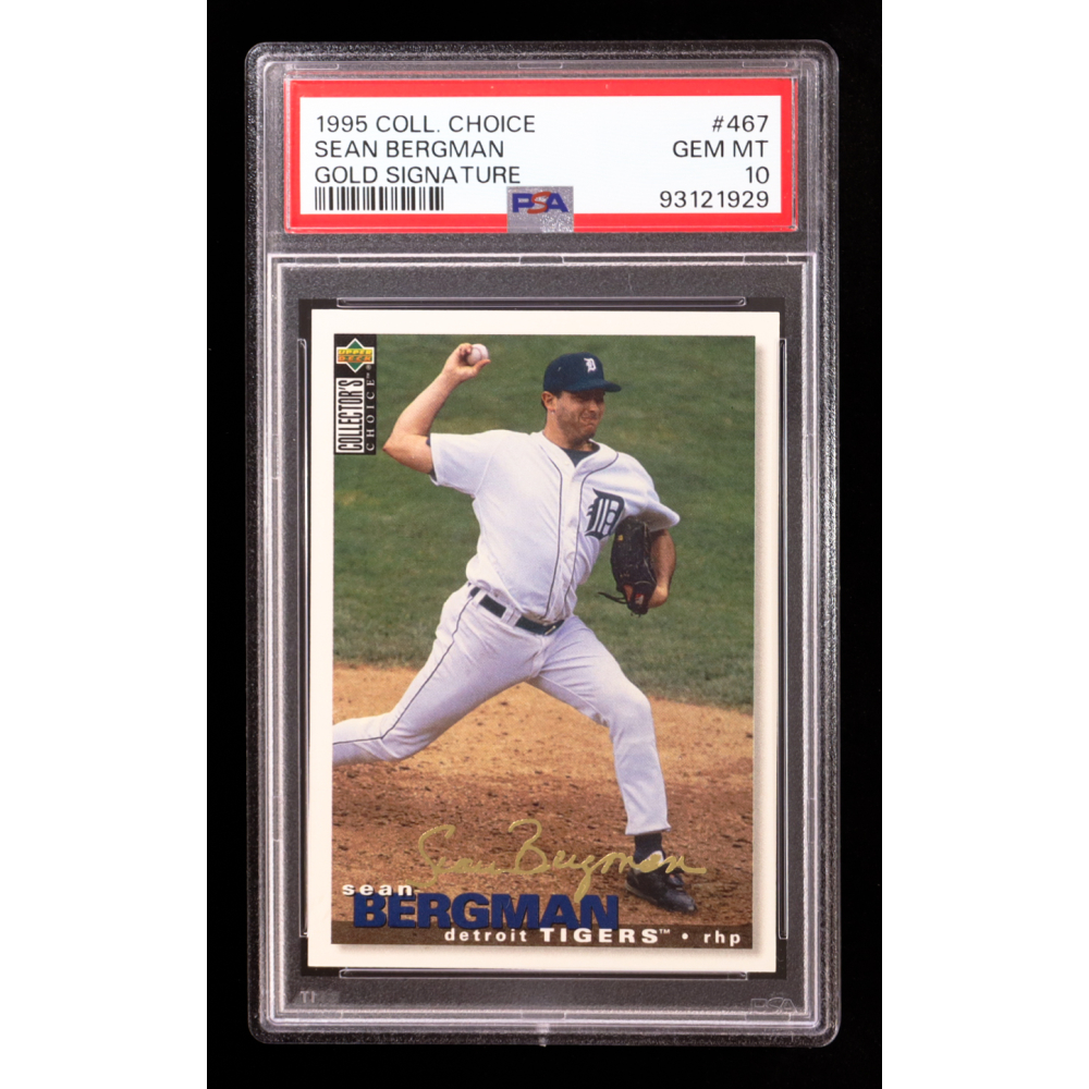 Sean Bergman 1995 Collector's Choice Gold Signature #467 (PSA 10) at PristineAuction.com