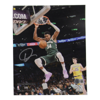 Giannis Antetokounmpo Signed Bucks 8x10 Photo (Beckett) at PristineAuction.com