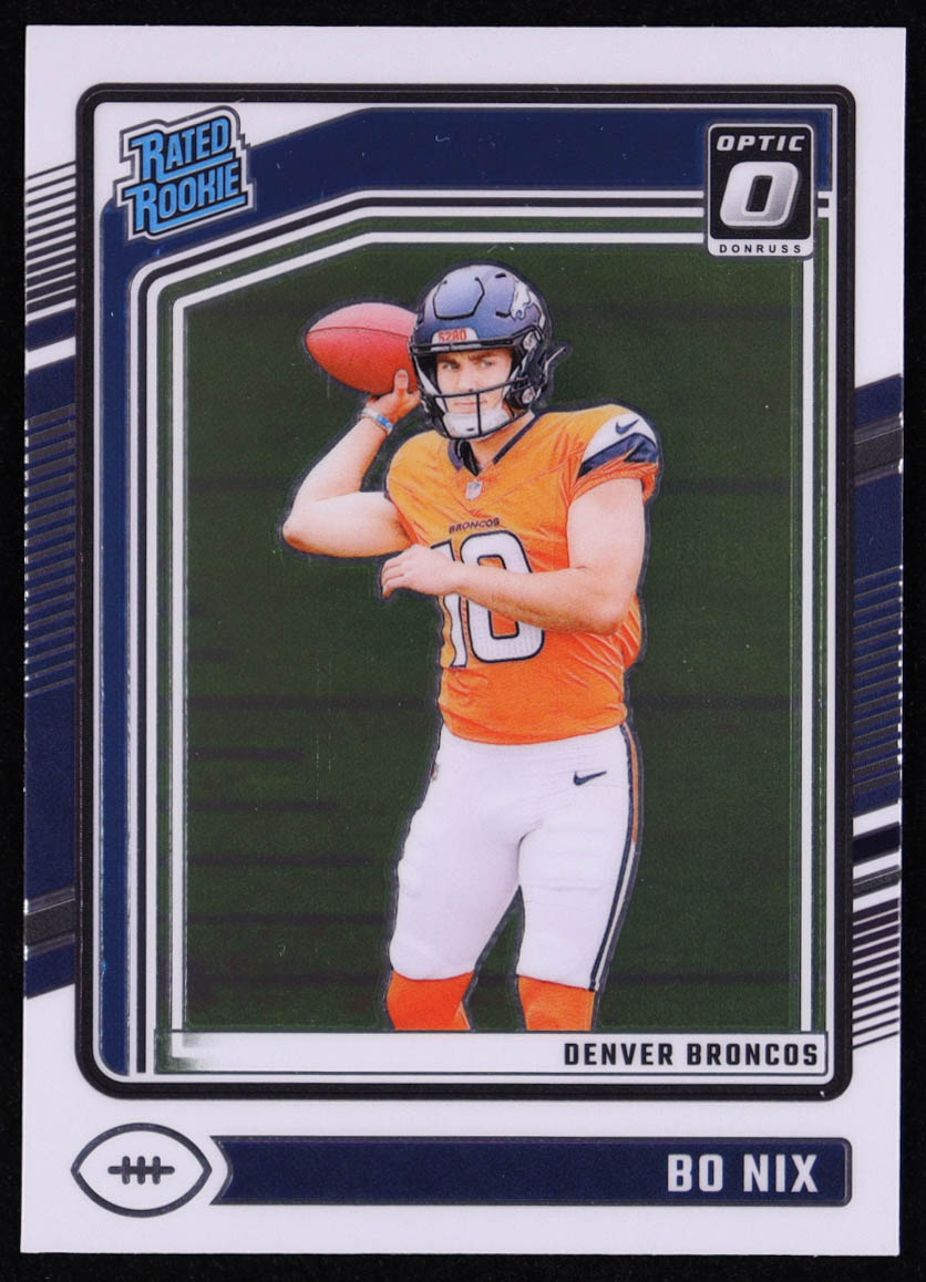 Bo Nix 2024 Donruss Optic RR #209 RC at PristineAuction.com Bo Nix 2024 Donruss Optic RR #209 RC at PristineAuction.com