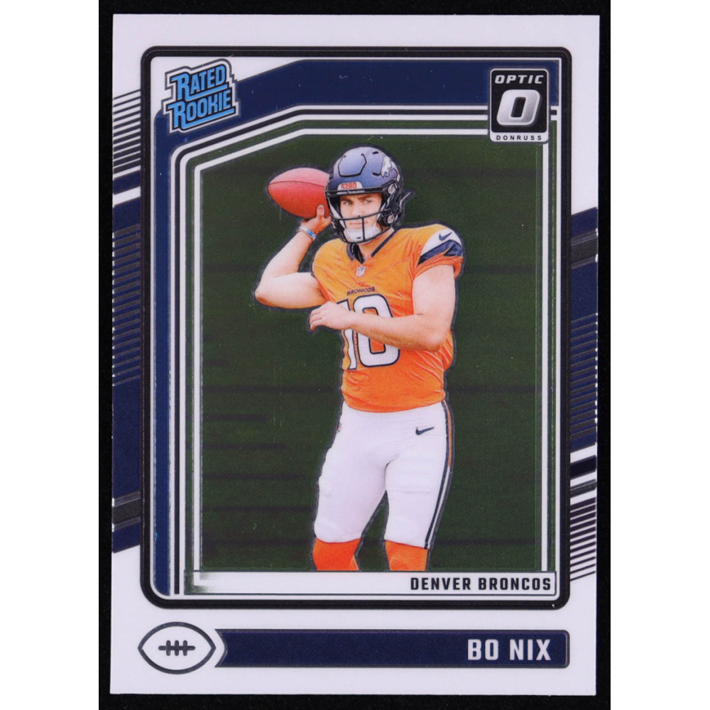 Bo Nix 2024 Donruss Optic RR #209 RC at PristineAuction.com