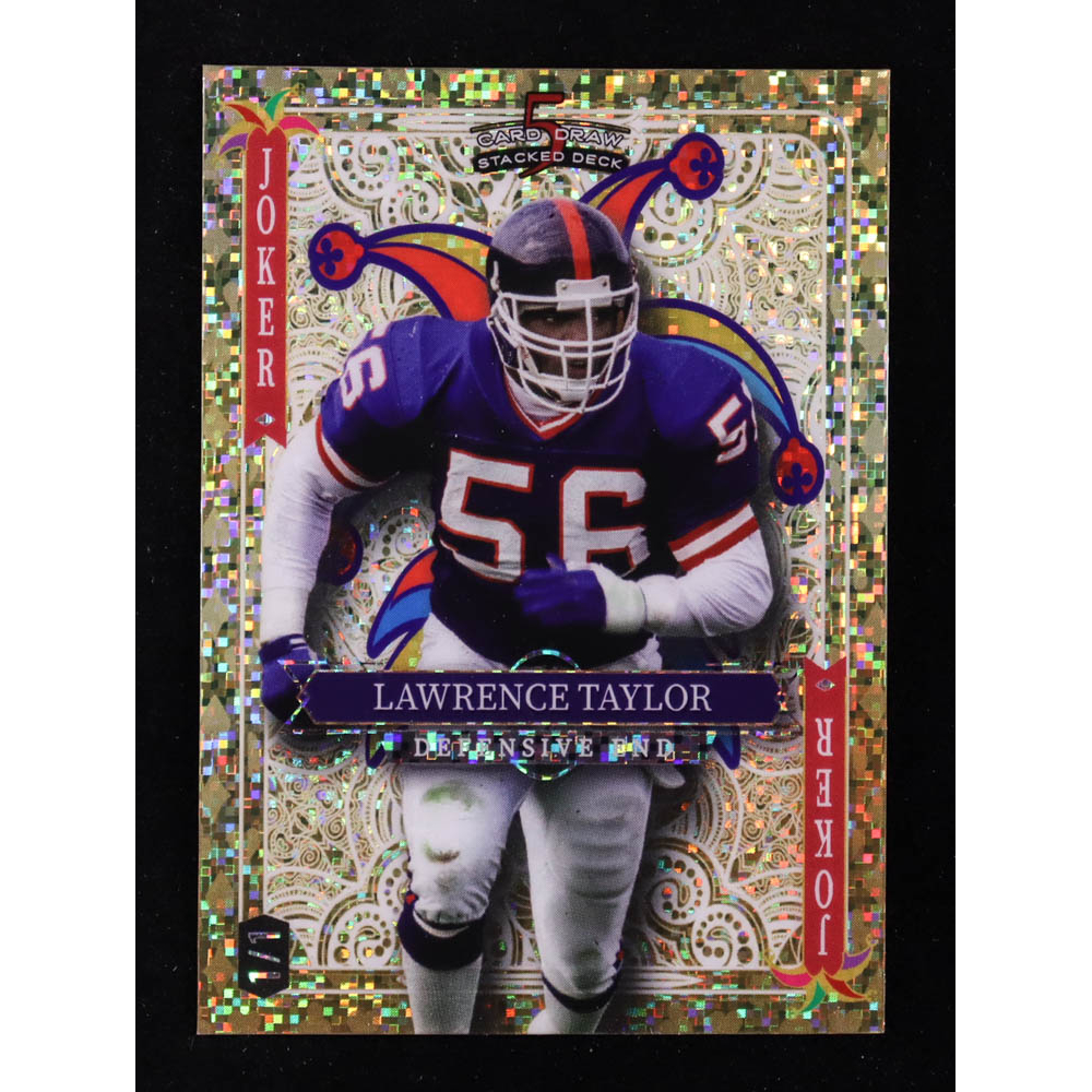 Lawrence Taylor 2024 Wild Card 5 Card Draw Stacked Deck Joker Gold Sparkles #SDPJ-LTN #1/1 at PristineAuction.com