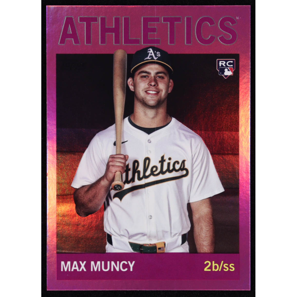 Max Muncy 2025 Topps Archives Pink Foilboard #98 RC at PristineAuction.com