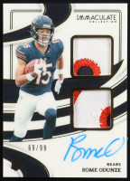 Rome Odunze 2024 Immaculate Collection Immaculate Signature Patches Rookie #4 #69/99 RC at PristineAuction.com