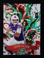 Josh Allen 2025 Wild Card Splat Background 4 Candy Canes Pandora #SCFCCA4-JA #1/1 at PristineAuction.com