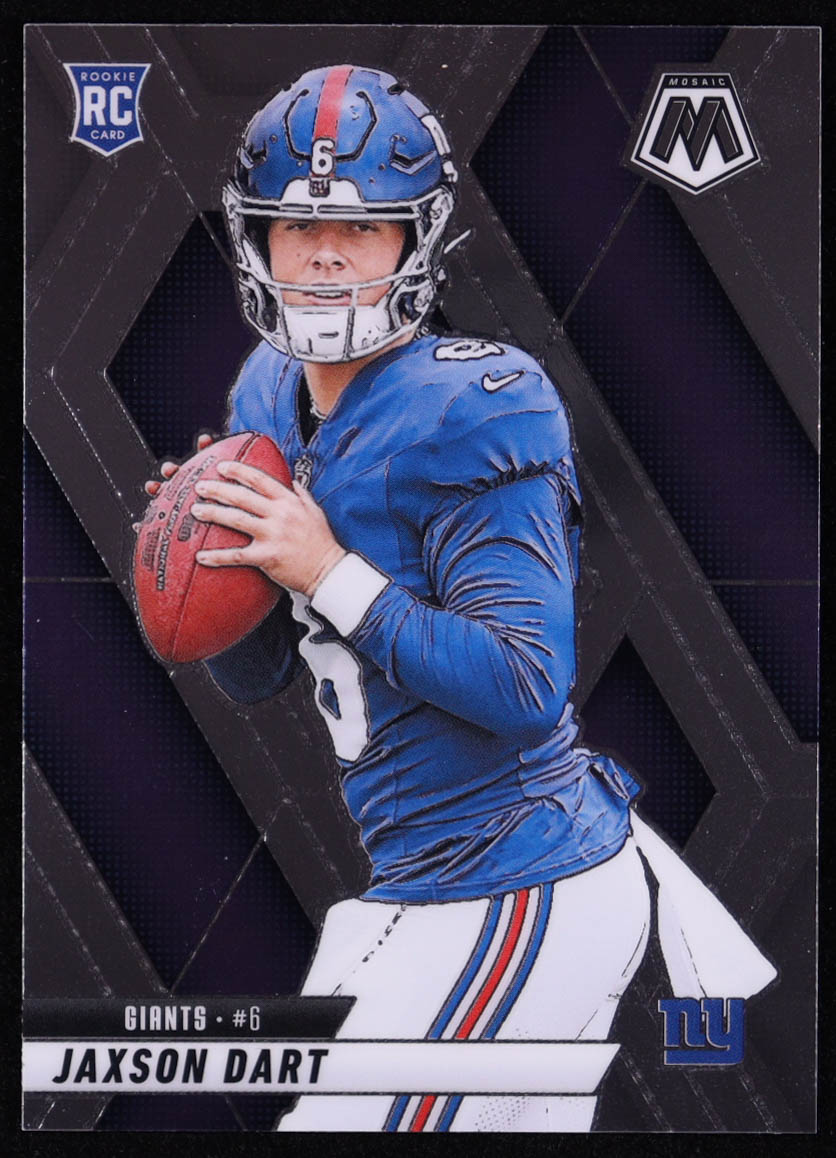 Jaxson Dart 2025 Panini Mosaic #362 RC at PristineAuction.com Jaxson Dart 2025 Panini Mosaic #362 RC at PristineAuction.com