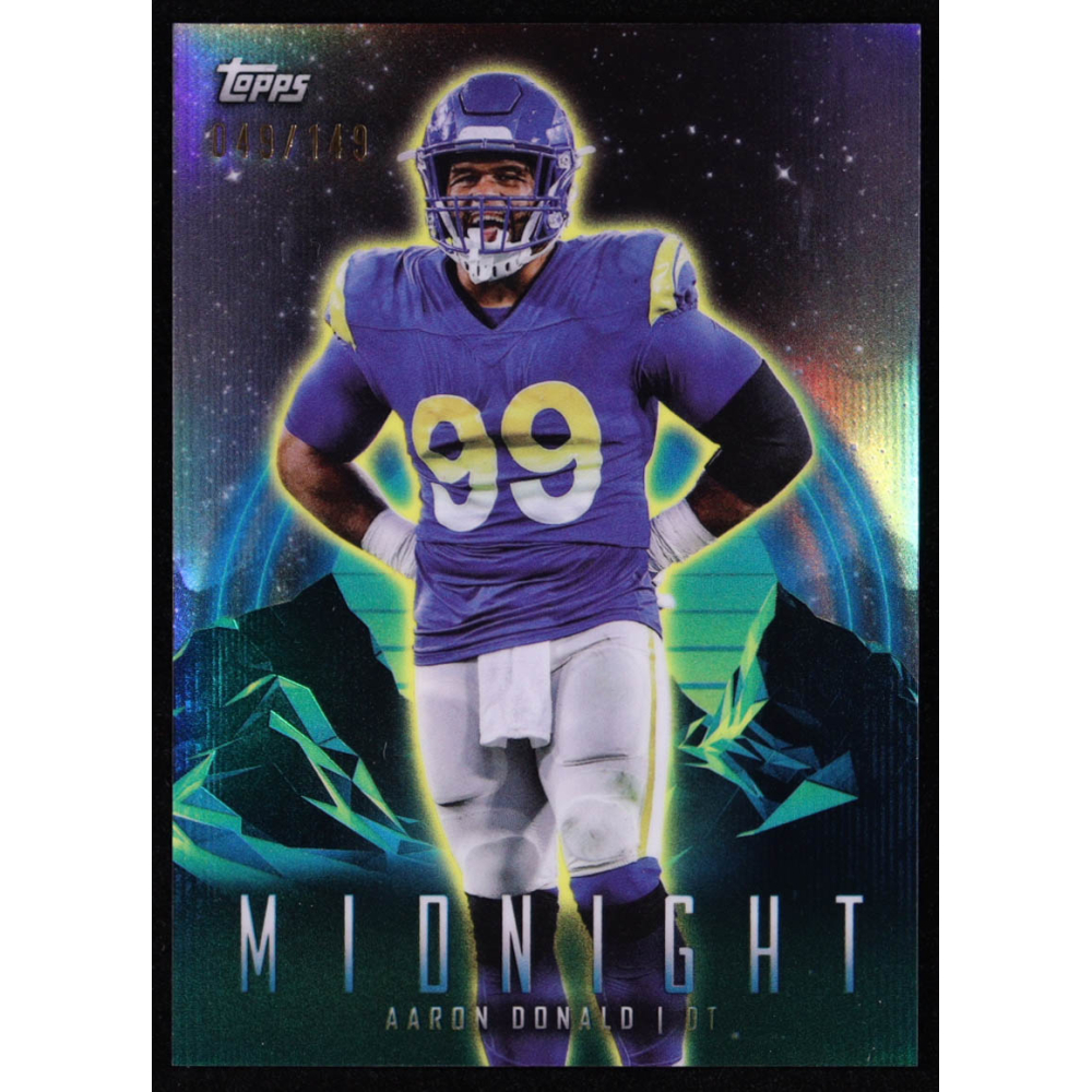 Aaron Donald 2024 Topps Midnight Morning #55 #049/149 at PristineAuction.com