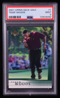 Tiger Woods 2001 Upper Deck #1 RC (PSA 9) at PristineAuction.com