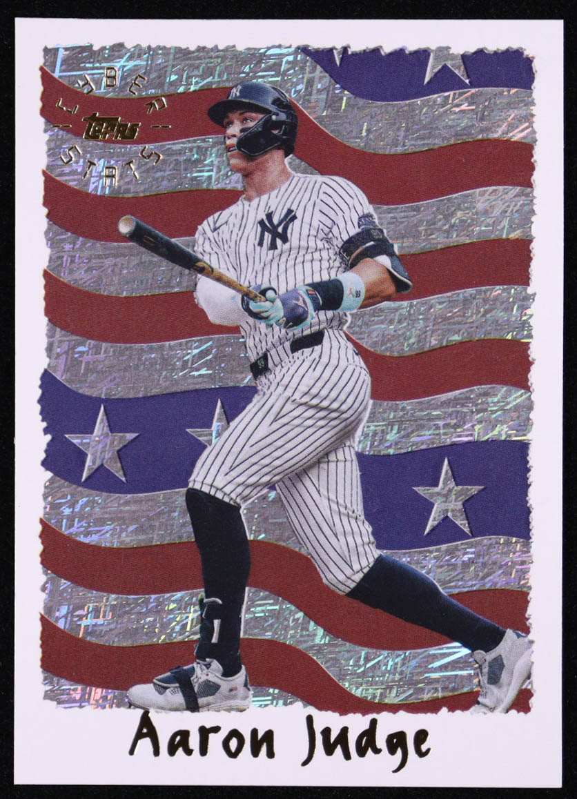 Aaron Judge 2025 Topps Archives '95 Topps Cyberstats #95C1 at PristineAuction.com Aaron Judge 2025 Topps Archives '95 Topps Cyberstats #95C1 at PristineAuction.com