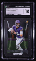 JJ McCarthy 2024 Panini Prizm Deca #203 RC (CGC 10) at PristineAuction.com