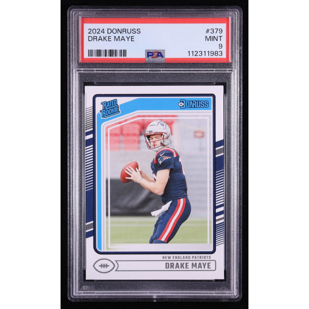 Drake Maye 2024 Donruss #379 RR RC (PSA 9) at PristineAuction.com