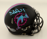 Devon Achane Signed Dolphins Miami Vice Alternate Speed Mini Helmet (Beckett) at PristineAuction.com