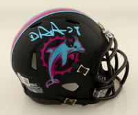 Devon Achane Signed Dolphins Miami Vice Alternate Speed Mini Helmet (Beckett) at PristineAuction.com