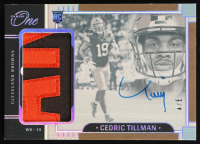 Cedric Tillman 2023 Panini One Precision Rookie Patch Autographs Black #318 #4/5 RC at PristineAuction.com
