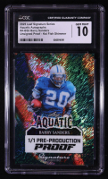 Barry Sanders 2025 Leaf Signature Series Aquatic Autographs Unsigned Proof Koi Fish Shimmer #ABS2 #1/1 (CGC 10) at PristineAuction.com