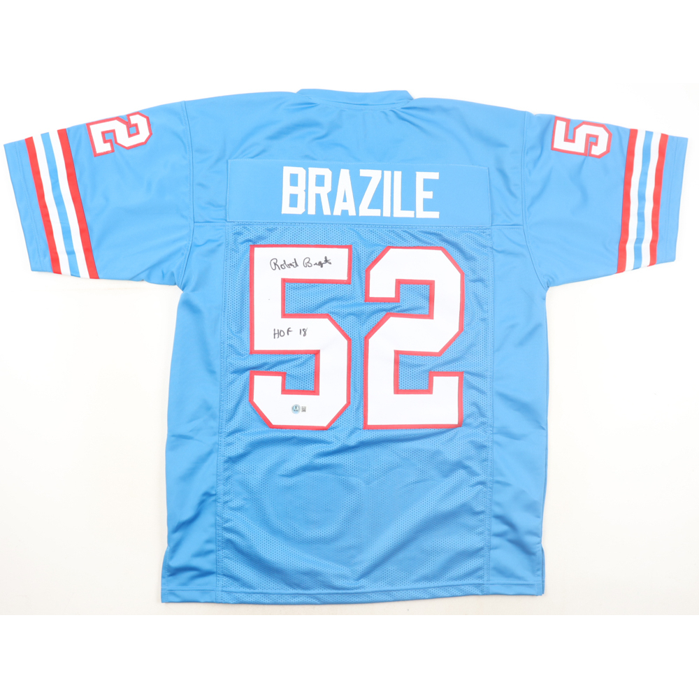 Robert Brazile Signed Jersey Inscribed "HOF 18" (Beckett) at PristineAuction.com