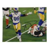 Aaron Donald Signed Rams 11x14 Photo (Beckett) at PristineAuction.com