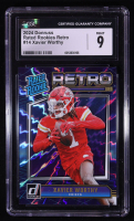 Xavier Worthy 2024 Donruss Rated Rookies Retro #14 RC (CGC 9) at PristineAuction.com
