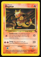 Magmar 1999 Pokemon Fossil Unlimited #39 at PristineAuction.com