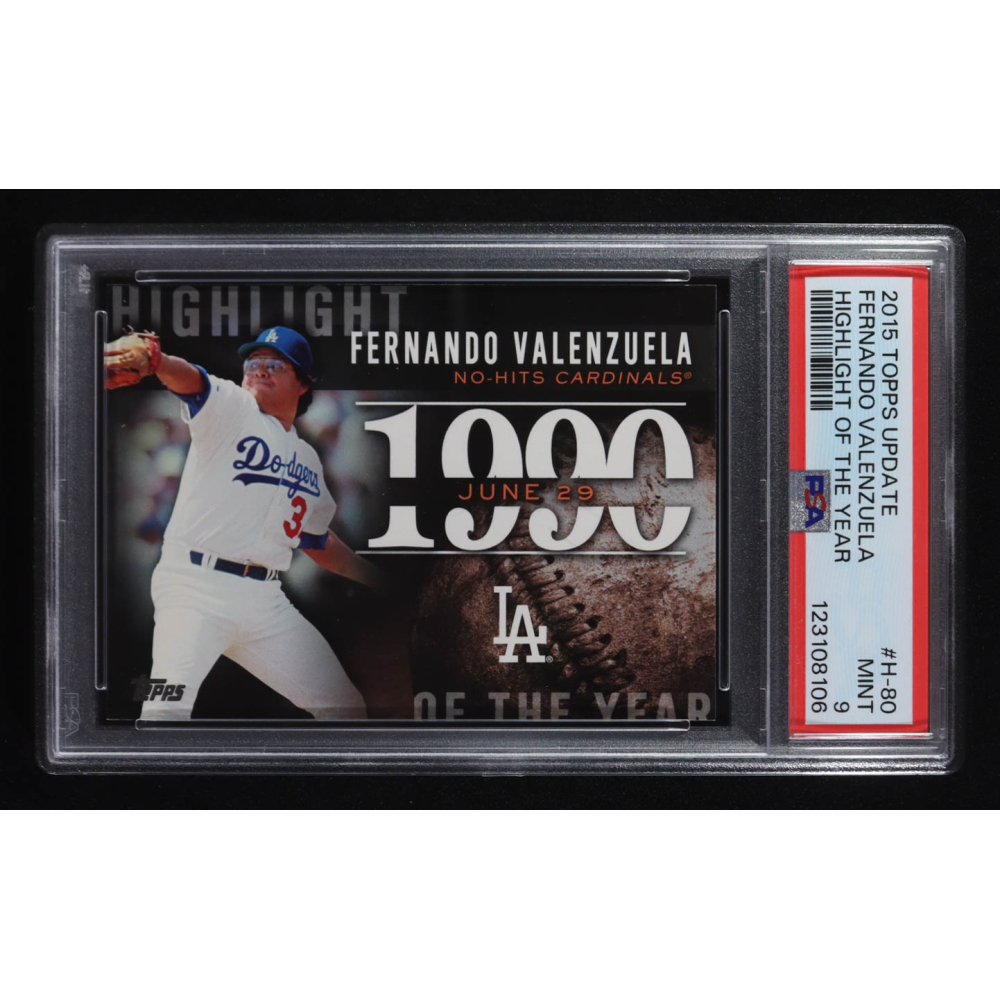 Fernando Valenzuela 2015 Topps Update Highlight Of The Year #H-80 (PSA 9) at PristineAuction.com