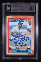 Frank Thomas Signed 1990 Topps #414 RC Inscribed "HOF 2014" (Beckett) at PristineAuction.com