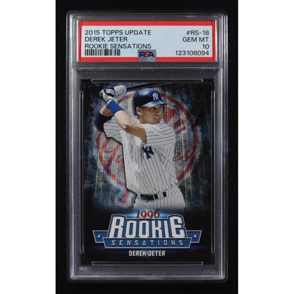 Derek Jeter 2015 Topps Update Rookie Sensations #RS-18 (PSA 10) at PristineAuction.com