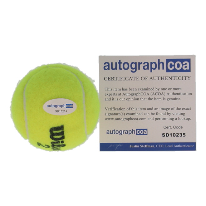 Jannik Sinner Signed Tennis Ball (ACOA) at PristineAuction.com Jannik Sinner Signed Tennis Ball (ACOA) at PristineAuction.com