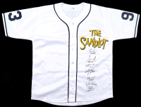 "The Sandlot" Jersey Cast-Signed by (7) with Tom Guiry, Chauncey Leopardi, Marty York, Shane Obedzinski with Character Name Inscriptions (Beckett) at PristineAuction.com