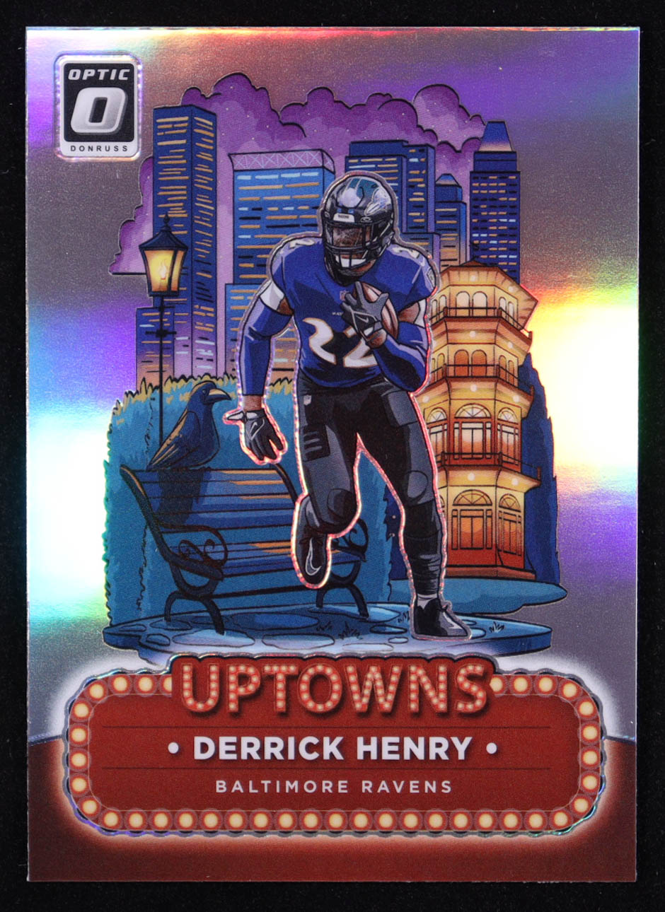 Derrick Henry 2024 Donruss Optic Uptowns #18 at PristineAuction.com Derrick Henry 2024 Donruss Optic Uptowns #18 at PristineAuction.com