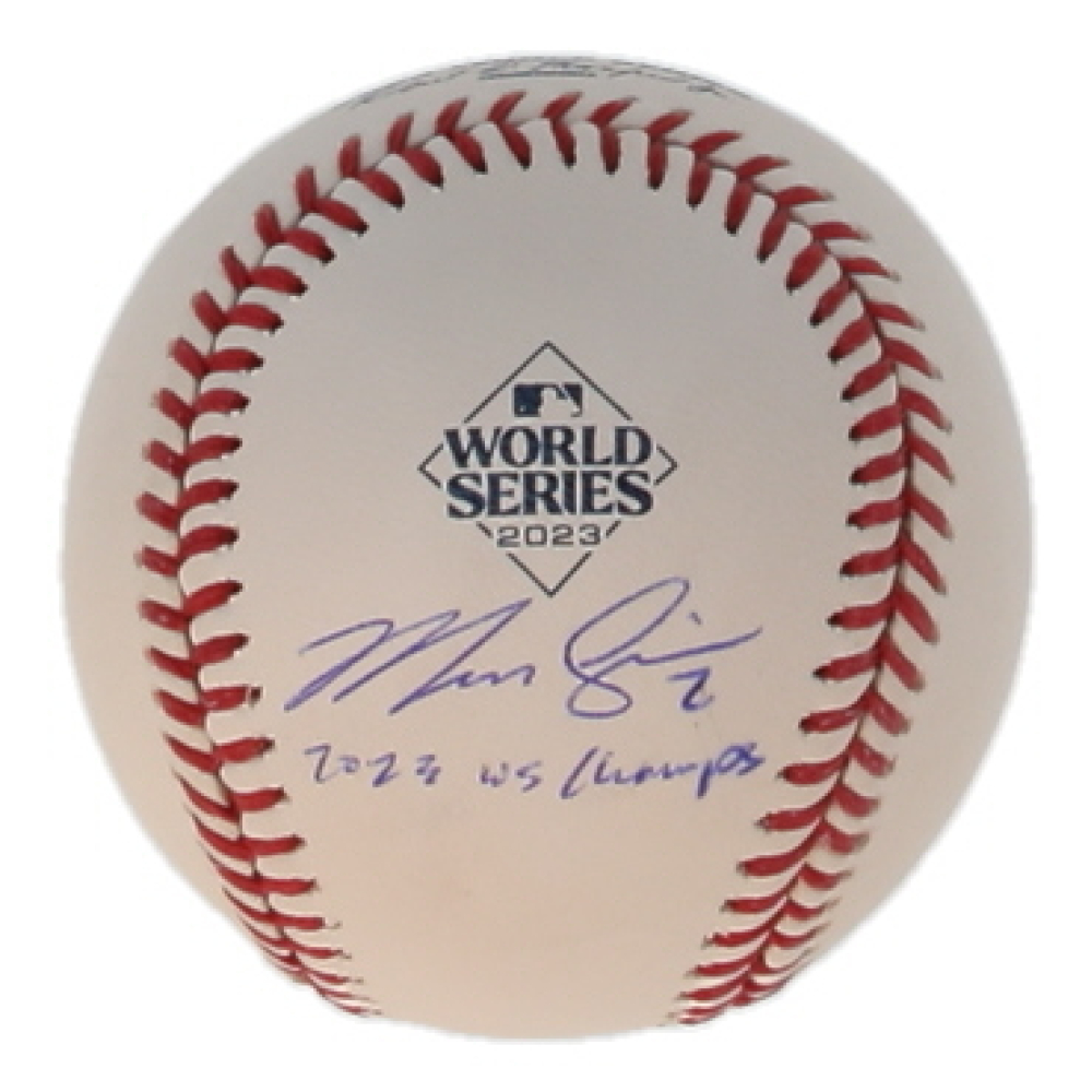 Marcus Semien Signed 2023 World Series Baseball Inscribed "2023 WS Champs" (Beckett) at PristineAuction.com