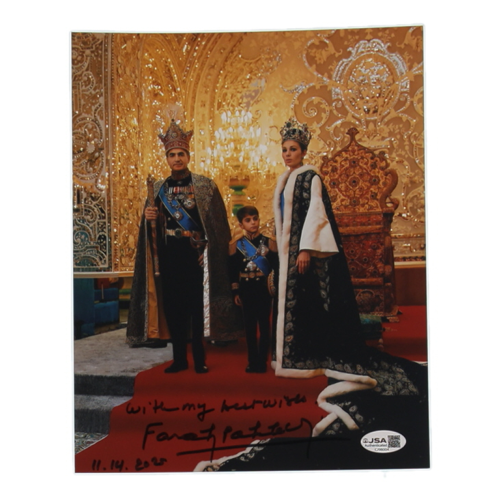 Farah Pahlavi Signed 8x10 Photo Inscribed "With My Best Wishes" & "11 ...