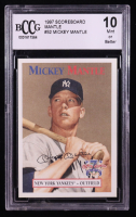 Mickey Mantle 1997 Scoreboard Mantle #52 1952 Trading Card (BCCG 10) at PristineAuction.com