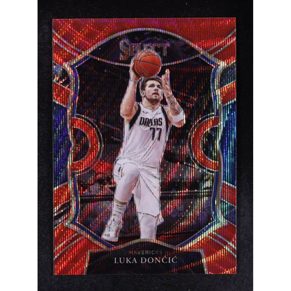 Luka Doncic 2020-21 Select Prizms Red Wave #15 at PristineAuction.com