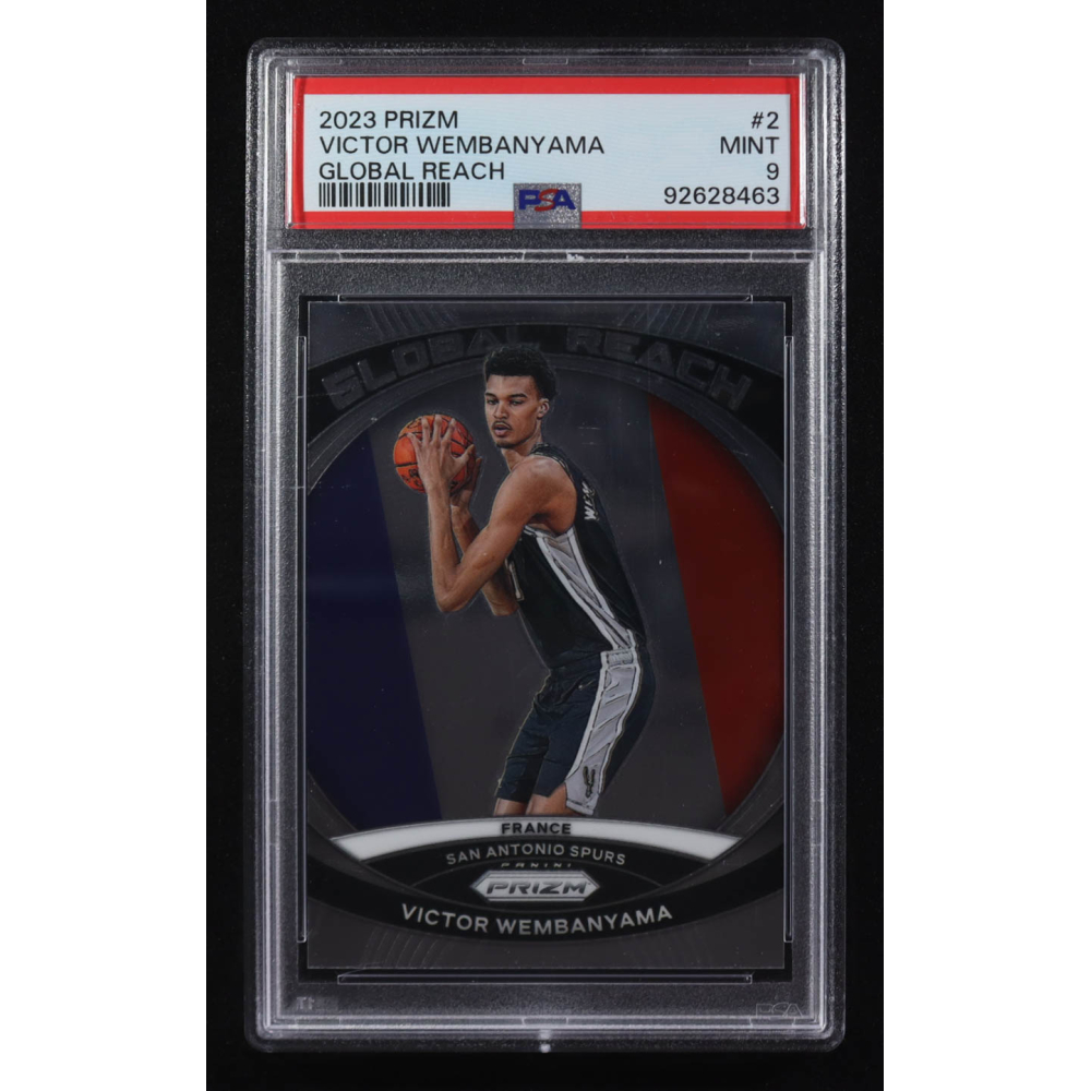 Victor Wembanyama 2023 Panini Prizm Global Reach #2 (PSA 9) at PristineAuction.com