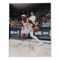 Shai Gilgeous-Alexander Signed Thunder 11x14 Photo (JSA) at PristineAuction.com