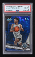 Zaccharie Risacher 2023-24 Bowman Chrome University Sapphire #9 RC (PSA 10) at PristineAuction.com