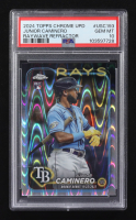 Junior Caminero 2024 Topps Chrome Update RayWave Refractors #USC193 RC (PSA 10) at PristineAuction.com
