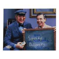 David Newell Signed "Mister Rogers' Neighborhood" 8x10 Photo Inscribed "Speedy Delivery", "From Mr. McFeely" & "2025" (JSA) at PristineAuction.com