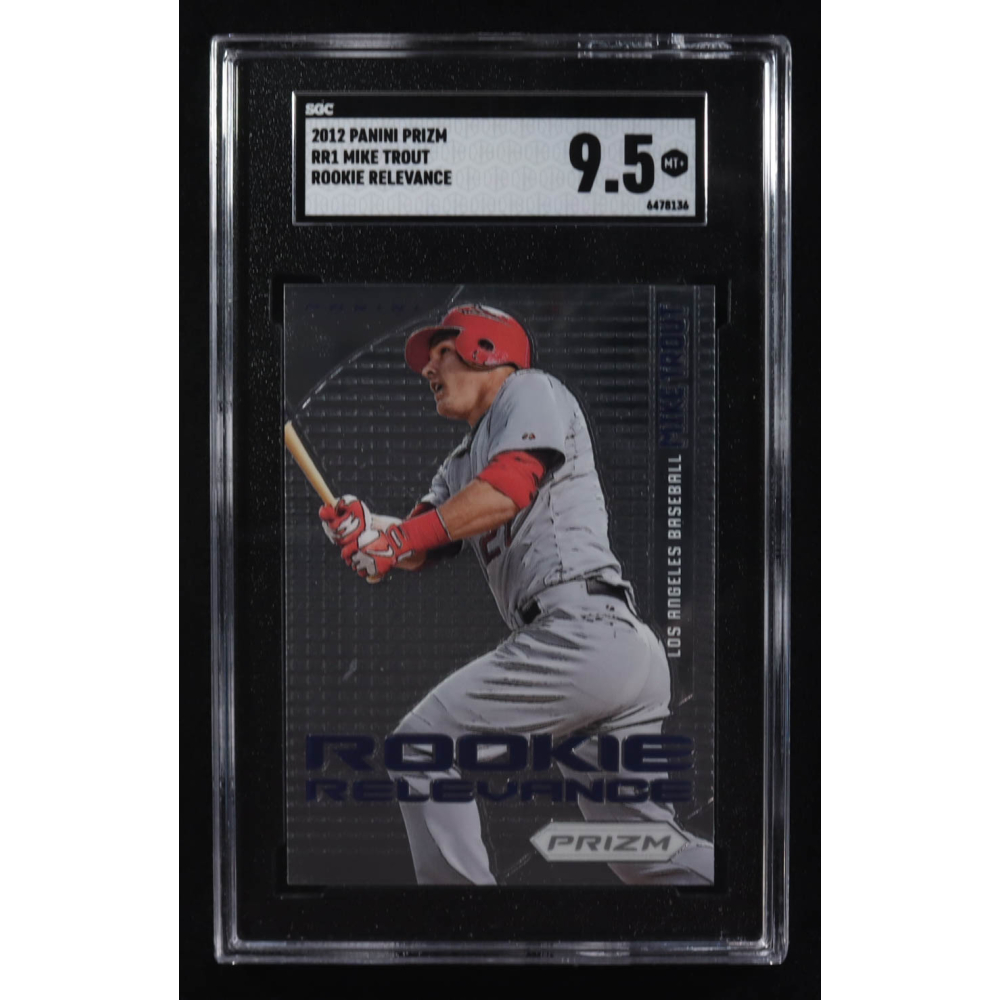 Mike Trout 2012 Panini Prizm Rookie Relevance #RR-1 RC (SGC 9.5) at PristineAuction.com