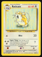 Raticate 1999 Pokemon Base Unlimited #40 at PristineAuction.com
