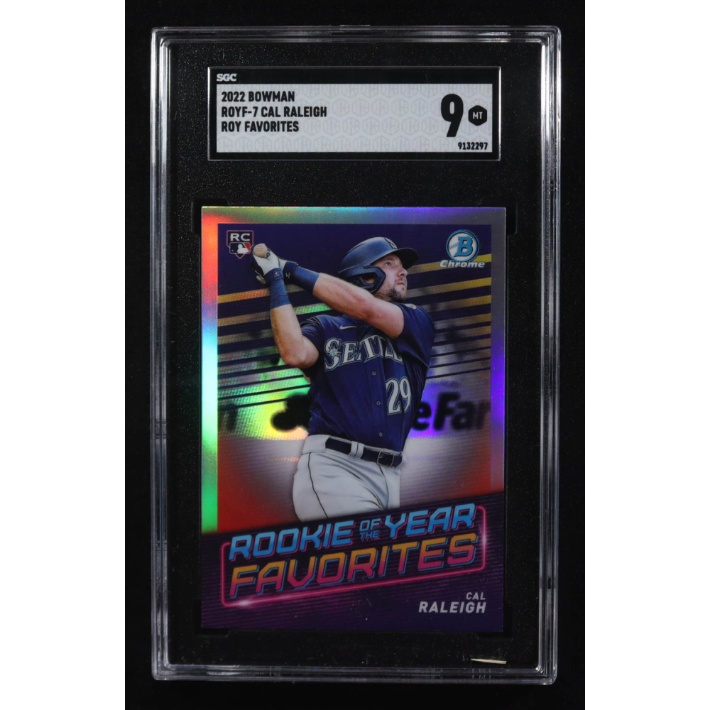 Cal Raleigh 2022 Bowman Chrome Rookie Of The Favorites #ROYF-7 RC (SGC 9) at PristineAuction.com