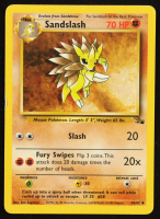 Sandslash 1999 Pokemon Fossil Unlimited #41 at PristineAuction.com