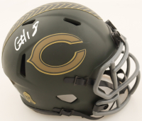 Caleb Williams Signed Bears Salute to Service Alternate Speed Mini Helmet (PSA) at PristineAuction.com