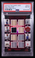 2024 In The Game Used GR8S Pink Holo #GUG-7 #05/15 Ken Griffey Jr. / Ichiro / Albert Pujols / Barry Bonds / Derek Jeter / Mike Trout / Mike Piazza / Bryce Harper (PSA 8) at PristineAuction.com